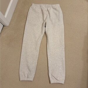 Men's cream Sweatpants, 100% cotton